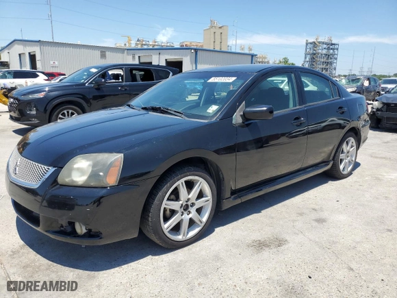 2010 Mitsubishi Galant ES with VIN 4A32B3FF4AE007728, listed as a Copart auction lot 55102034 with 208,463 mi miles and Salvage Title. Bid and sale history available at carsss.com. Image 1.
