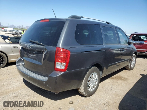2012 Kia Sedona LX with VIN KNDMG4C71C6461660, listed as a Copart auction lot 70904534 with 163,548 mi miles and Clean Title. Bid and sale history available at carsss.com. Image 3.
