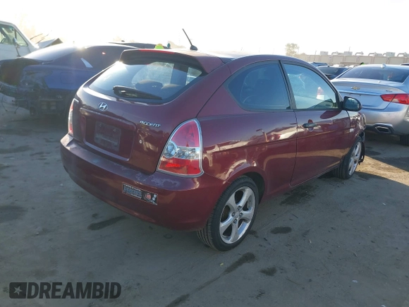 2007 Hyundai Accent SE with VIN KMHCN36C67U023704, listed as a IAAI auction lot 41631710 with 171,793 mi miles. Bid and sale history available at carsss.com. Image 4.