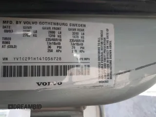 2004 Volvo XC90 с VIN YV1CZ91H141056728, выставлен на аукционе IAAI как лот 41652514 с пробегом 101 326 миль миль и . История ставок и продаж доступна на DreamBid. Изображение 9.