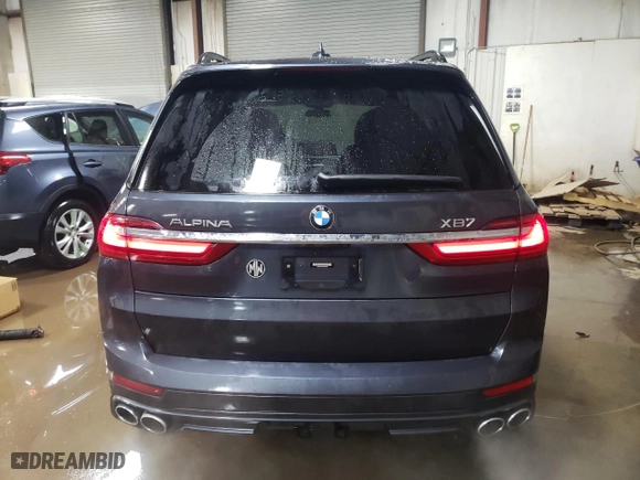 2022 BMW X7 ALPINA XB7 with VIN 5UXCX6C19N9N06296, listed as a Copart auction lot 41566295 with 23,808 mi miles and Salvage Title. Bid and sale history available at carsss.com. Image 6.