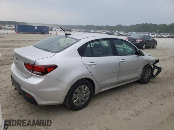 2020 Kia Rio S with VIN 3KPA24AD2LE297081, listed as a Copart auction lot 62927934 with 163,611 mi miles and Salvage Title. Bid and sale history available at carsss.com. Image 3.