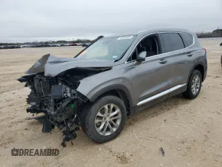 2019 Hyundai Santa Fe SEL with VIN 5NMS33AD0KH055473, listed as a Copart auction lot 45089505 with 111,875 mi miles and Salvage Title. Bid and sale history available at carsss.com. Image 1.