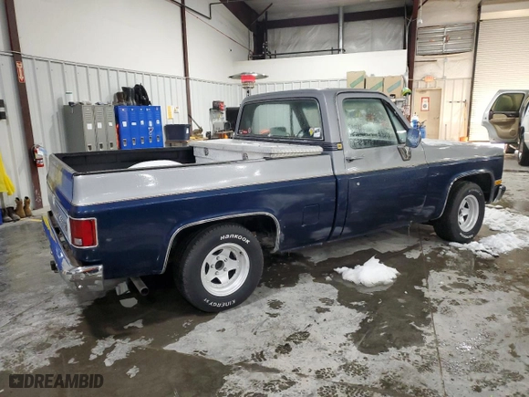 1985 Chevrolet Pickup with VIN 1GCDC14HXFF377505, listed as a Copart auction lot 84929644 with 78,094 mi miles and Salvage Title. Bid and sale history available at carsss.com. Image 3.
