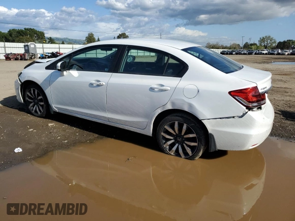 2015 Honda Civic Sedan EX-L with VIN 19XFB2F94FE218657, listed as a Copart auction lot 51828095 with 218,179 mi miles and Salvage Title. Bid and sale history available at carsss.com. Image 2.