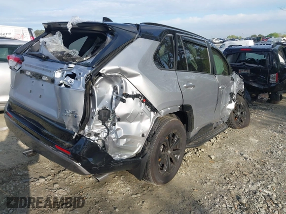 2024 Toyota RAV4 Hybrid XSE with VIN 4T3E6RFV1RU162692, listed as a IAAI auction lot 41972331 with 4,799 mi miles and . Bid and sale history available at DreamBid. Image 4.