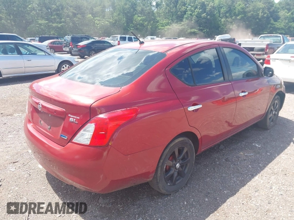 2012 Nissan Versa SV with VIN 3N1CN7AP7CL816930, listed as a IAAI auction lot 42070938 with 116,541 mi miles. Bid and sale history available at carsss.com. Image 4.