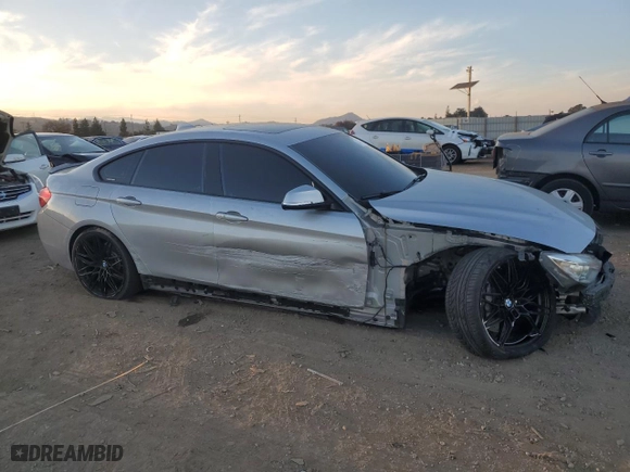 2017 BMW 4 Series 430i with VIN WBA4F7C34HG788828, listed as a Copart auction lot 43574815 with 106,934 mi miles and Salvage Title. Bid and sale history available at carsss.com. Image 4.