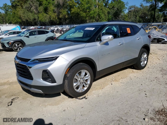 2020 Chevrolet Blazer LT with VIN 3GNKBDRS9LS588421, listed as a Copart auction lot 50704135 with 16,988 mi miles and Salvage Title. Bid and sale history available at carsss.com. Image 1.