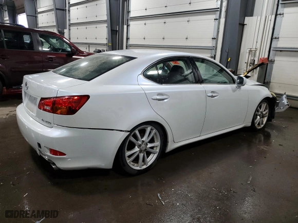 2006 Lexus IS 350 Auto with VIN JTHBE262X65006803, listed as a Copart auction lot 49554105 with 256,439 mi miles and Clean Title. Bid and sale history available at carsss.com. Image 3.
