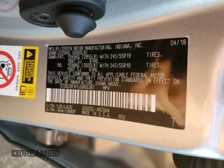 2018 Toyota Highlander Limited z VIN 5TDDZRFH1JS865387, wystawiony jako Copart lot #42059445 z przebiegiem Nie podano mil oraz Szkoda całkowita • Salvage title. Historia ofert i sprzedaży dostępna na DreamBid. Obrazek 13.