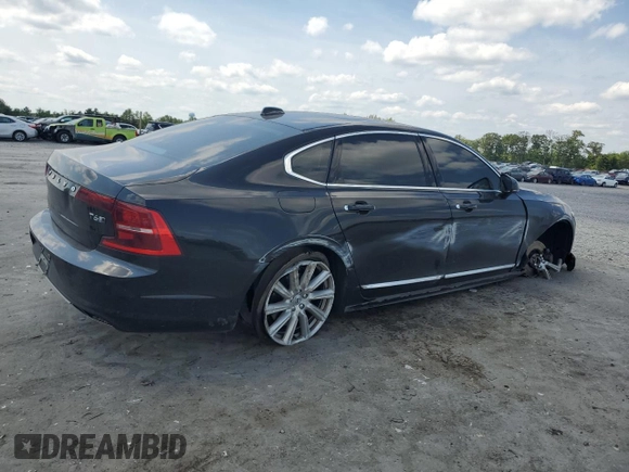 2019 Volvo S90 Inscription with VIN LVYA22ML9KP110238, listed as a Copart auction lot 61596184 with 92,529 mi miles and Salvage Title. Bid and sale history available at carsss.com. Image 3.