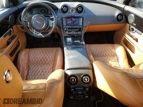 2017 Jaguar XJ with VIN SAJWJ2GD0H8W07154, listed as a Copart auction lot 42090375 with 66,546 mi miles and Salvage Title. Bid and sale history available at carsss.com. Image 8.
