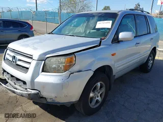 2007 Honda Pilot EX-L with VIN 2HKYF18767H521343, listed as a IAAI auction lot 41713495 with 187,249 mi miles. Bid and sale history available at carsss.com. Image 2.