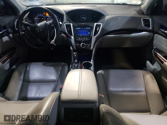 2016 Acura TLX with VIN 19UUB1F3XGA015503, listed as a Copart auction lot 52293715 with 120,295 mi miles and Salvage title. Bid and sale history available at DreamBid. Image 8.
