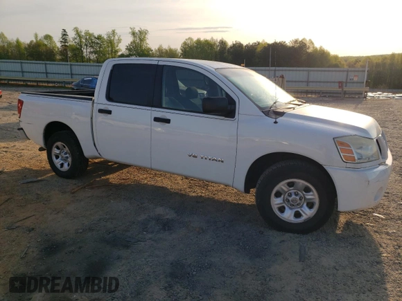 2005 Nissan Titan XE with VIN 1N6AA07A95N515022, listed as a Copart auction lot 53654225 with 208,460 mi miles and Salvage Title. Bid and sale history available at DreamBid. Image 4.