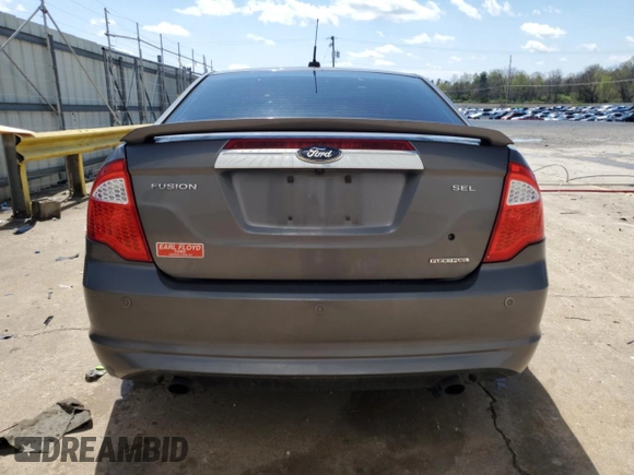 2012 Ford Fusion SEL with VIN 3FAHP0JG8CR217039, listed as a Copart auction lot 52078065 with 153,506 mi miles and Salvage Title. Bid and sale history available at carsss.com. Image 6.