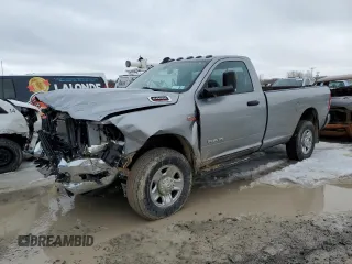 2021 Ram 2500 Tradesman with VIN 3C6MR5AJ0MG558726, listed as a Copart auction lot 46587075 with 35,422 mi miles and Salvage Title. Bid and sale history available at carsss.com. Image 1.