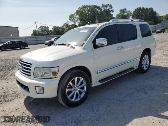 2010 Infiniti QX56 with VIN 5N3ZA0NF3AN904787, listed as a Copart auction lot 55149195 with 227,730 mi miles and Salvage title. Bid and sale history available at DreamBid. Image 1.