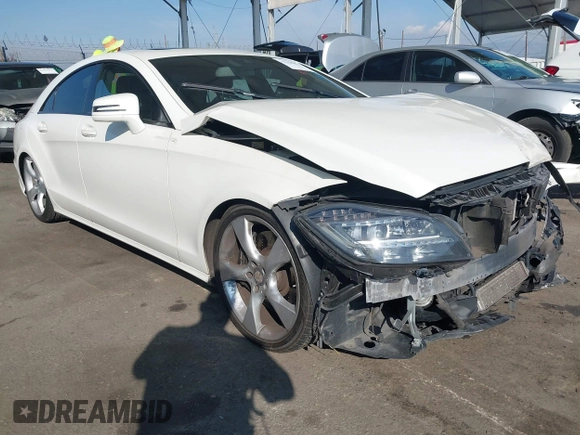 2014 Mercedes-Benz CLS-Class CLS 550 with VIN WDDLJ7DB9EA108235, listed as a IAAI auction lot 41425861 with 94,073 mi miles. Bid and sale history available at carsss.com. Image 1.