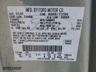 2006 Ford Escape Hybrid with VIN 1FMCU95H56KA08737, listed as a Copart auction lot 47549904 with 210,918 mi miles and Salvage Title. Bid and sale history available at carsss.com. Image 16.