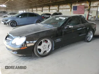 2005 Mercedes-Benz SL 500 with VIN WDBSK75FX5F098949, listed as a Copart auction lot 65647965 with 134,371 mi miles and Clean title. Bid and sale history available at DreamBid. Image 1.