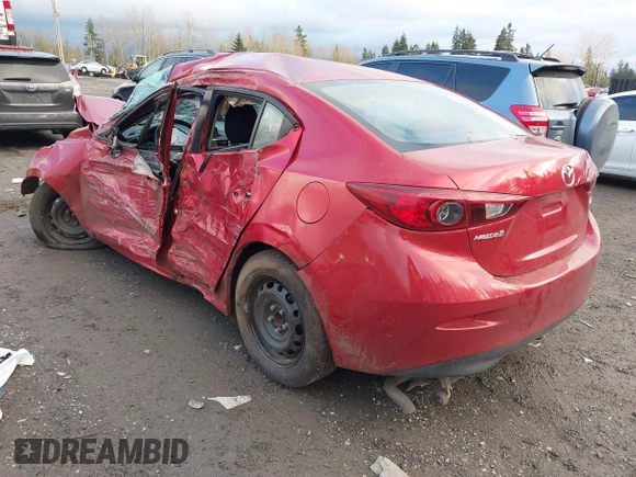 2015 Mazda 3 i SV with VIN JM1BM1T70F1222049, listed as a IAAI auction lot 41308957 with Not Provided miles. Bid and sale history available at carsss.com. Image 3.