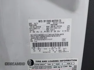 2012 Ford F-150 XL с VIN 1FTFW1EF4CFC11117, выставлен на аукционе IAAI как лот 41362740 с пробегом Не указан миль и . История ставок и продаж доступна на DreamBid. Изображение 9.