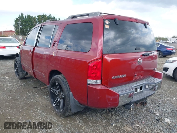 2005 Nissan Armada SE z VIN 5N1AA08B35N728697, wystawiony jako IAAI lot #42026114 z przebiegiem 107 823 mil mil oraz . Historia ofert i sprzedaży dostępna na DreamBid. Obrazek 3.