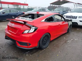 2019 Honda Civic Si Coupe with VIN 2HGFC3A57KH752209, listed as a IAAI auction lot 41227381 with 1 mi miles. Bid and sale history available at carsss.com. Image 4.