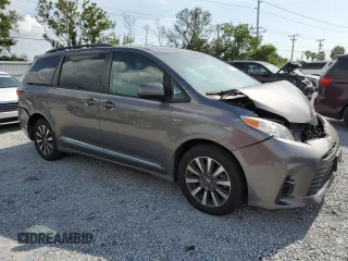 2020 Toyota Sienna LE with VIN 5TDJZ3DC5LS241702, listed as a Copart auction lot 59013815 with 49,087 mi miles and Salvage title. Bid and sale history available at DreamBid. Image 4.