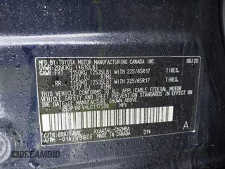 2020 Toyota RAV4 XLE with VIN 2T3P1RFV4LC117598, listed as a IAAI auction lot 41556701 with 38,447 mi miles. Bid and sale history available at carsss.com. Image 9.