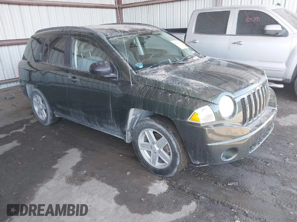 2007 Jeep Compass Sport with VIN 1J8FF47WX7D211695, listed as a IAAI auction lot 41839810 with 72,582 mi miles. Bid and sale history available at carsss.com. Image 1.