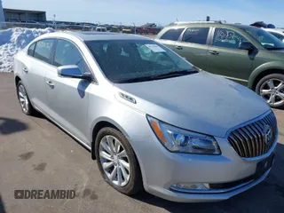 2015 Buick LaCrosse Leather with VIN 1G4GB5G32FF216844, listed as a IAAI auction lot 41725369 with 57,523 mi miles. Bid and sale history available at carsss.com. Image 1.