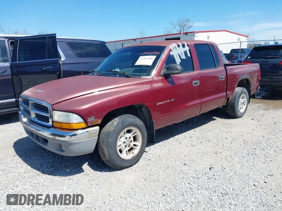2000 Dodge Dakota Sport with VIN 1B7GL2AX7YS677544, listed as a IAAI auction lot 41965480 with 236,552 mi miles. Bid and sale history available at carsss.com. Image 2.