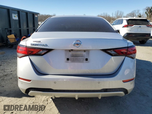 2020 Nissan Sentra S with VIN 3N1AB8BV5LY244794, listed as a Copart auction lot 47380785 with 72,841 mi miles and Salvage Title. Bid and sale history available at carsss.com. Image 6.