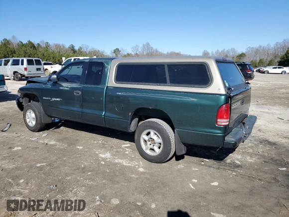 2000 Dodge Dakota Sport with VIN 1B7GL22N6YS786218, listed as a Copart auction lot 46220045 with 289,464 mi miles and Salvage Title. Bid and sale history available at carsss.com. Image 2.