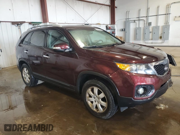 2011 Kia Sorento LX with VIN 5XYKT4A12BG017295, listed as a Copart auction lot 54322535 with 165,784 mi miles and Salvage Title. Bid and sale history available at carsss.com. Image 4.