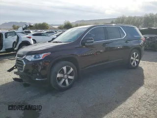 2020 Chevrolet Traverse LT Leather with VIN 1GNERHKW7LJ157056, listed as a Copart auction lot 86571874 with 50,779 mi miles and Salvage Title. Bid and sale history available at carsss.com. Image 1.