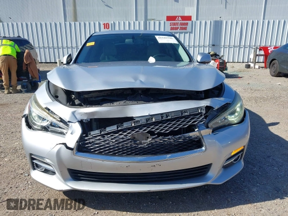 2015 Infiniti Q50 with VIN JN1BV7AR3FM405659, listed as a IAAI auction lot 41949596 with 101,196 mi miles and . Bid and sale history available at DreamBid. Image 12.