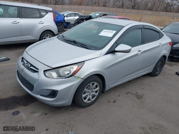 2012 Hyundai Accent GLS with VIN KMHCT4AE7CU181676, listed as a IAAI auction lot 41539969 with 161,419 mi miles. Bid and sale history available at carsss.com. Image 17.