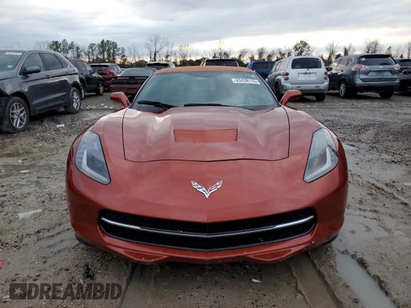 2015 Chevrolet Corvette 3LT with VIN 1G1YF3D73F5124116, listed as a Copart auction lot 43438115 with 0 mi miles and Non Repairable. Bid and sale history available at carsss.com. Image 5.