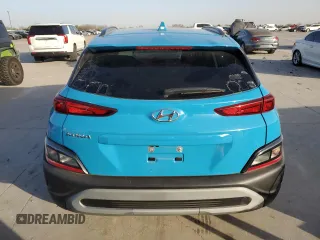 2022 Hyundai Kona SEL with VIN KM8K32AB9NU928669, listed as a Copart auction lot 49731055 with 11,338 mi miles and Salvage Title. Bid and sale history available at carsss.com. Image 6.