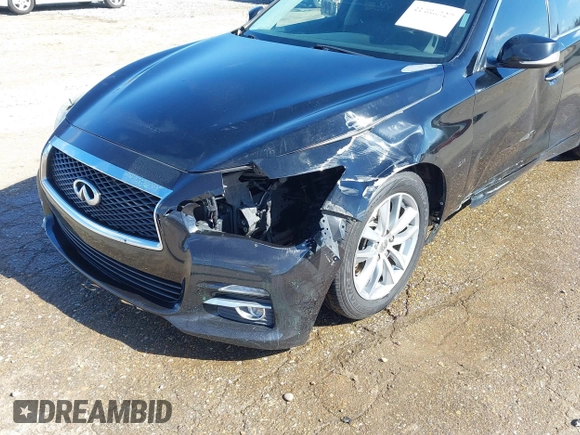 2015 Infiniti Q50 with VIN JN1BV7AP1FM354175, listed as a IAAI auction lot 41486327 with 136,017 mi miles and . Bid and sale history available at DreamBid. Image 6.