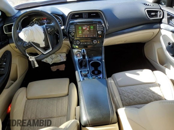 2020 Nissan Maxima Platinum with VIN 1N4AA6FVXLC382344, listed as a Copart auction lot 45412945 with 35,809 mi miles and Salvage Title. Bid and sale history available at DreamBid. Image 8.