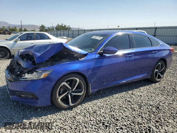 2020 Honda Accord Sport with VIN 1HGCV1F34LA123953, listed as a Copart auction lot 59632755 with 93,696 mi miles and Salvage title. Bid and sale history available at DreamBid. Image 1.