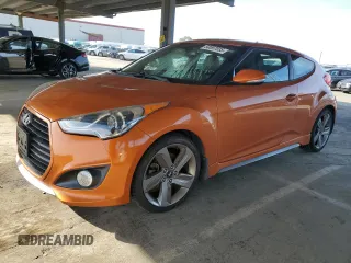 2013 Hyundai Veloster Turbo with VIN KMHTC6AE1DU178561, listed as a Copart auction lot 50097035 with 107,423 mi miles and Clean title. Bid and sale history available at DreamBid. Image 1.