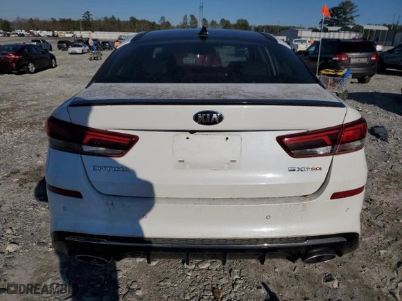 2019 Kia Optima SX with VIN 5XXGW4L20KG330613, listed as a Copart auction lot 41571785 with 49,811 mi miles and Salvage Title. Bid and sale history available at carsss.com. Image 6.