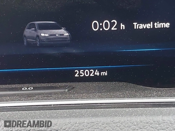 2019 Volkswagen Golf SEL Premium with VIN WVWPR7AU3KW908778, listed as a IAAI auction lot 42136721 with 25,024 mi miles and . Bid and sale history available at DreamBid. Image 15.