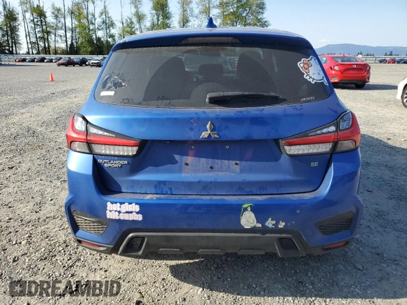 2021 Mitsubishi Outlander Sport ES with VIN JA4ARUAU0MU003220, listed as a Copart auction lot 54543105 with 67,969 mi miles and Salvage Title. Bid and sale history available at carsss.com. Image 6.